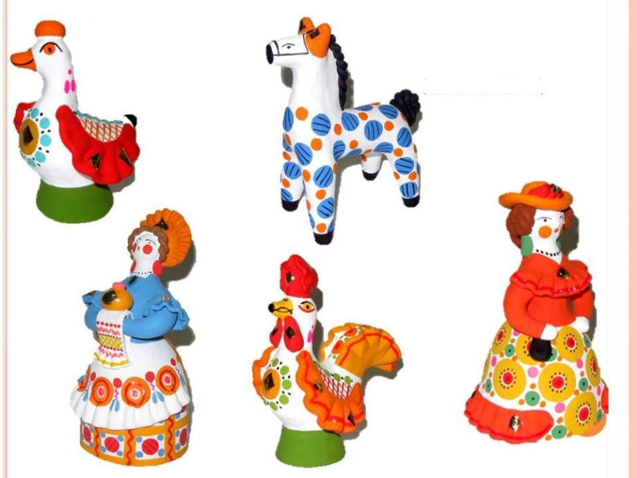 Дымковская игрушка картинки для детей 3 4 лет